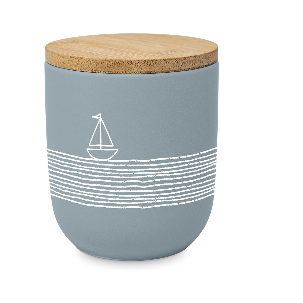 Pure Sailing blue Matte Storage Jar