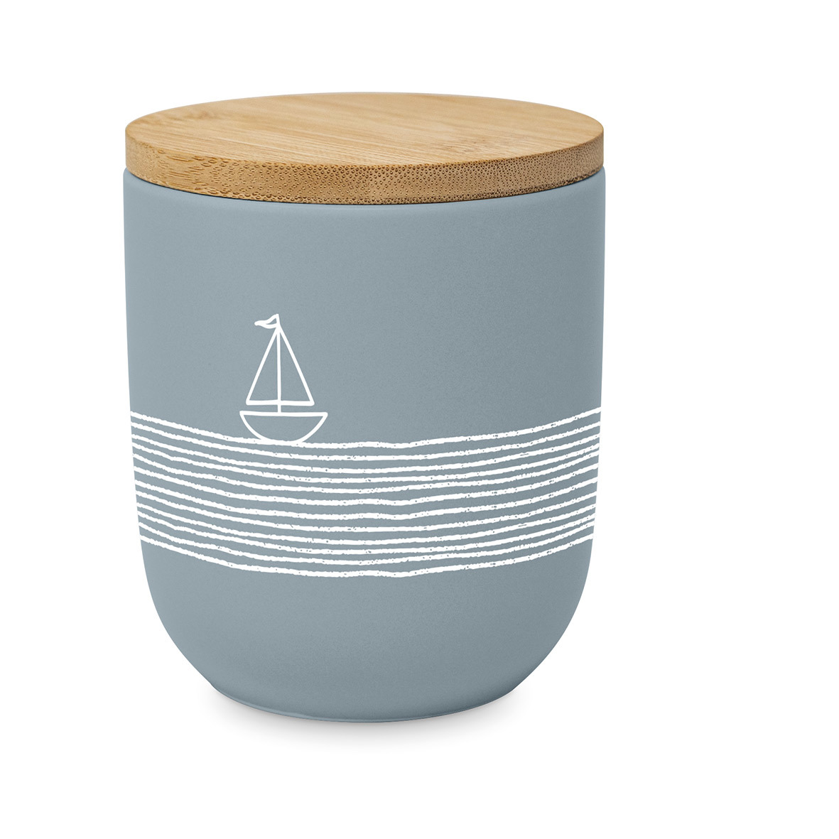 Pure Sailing blue Matte Storage Jar Pure Sailing blue Matte Storage Jar
