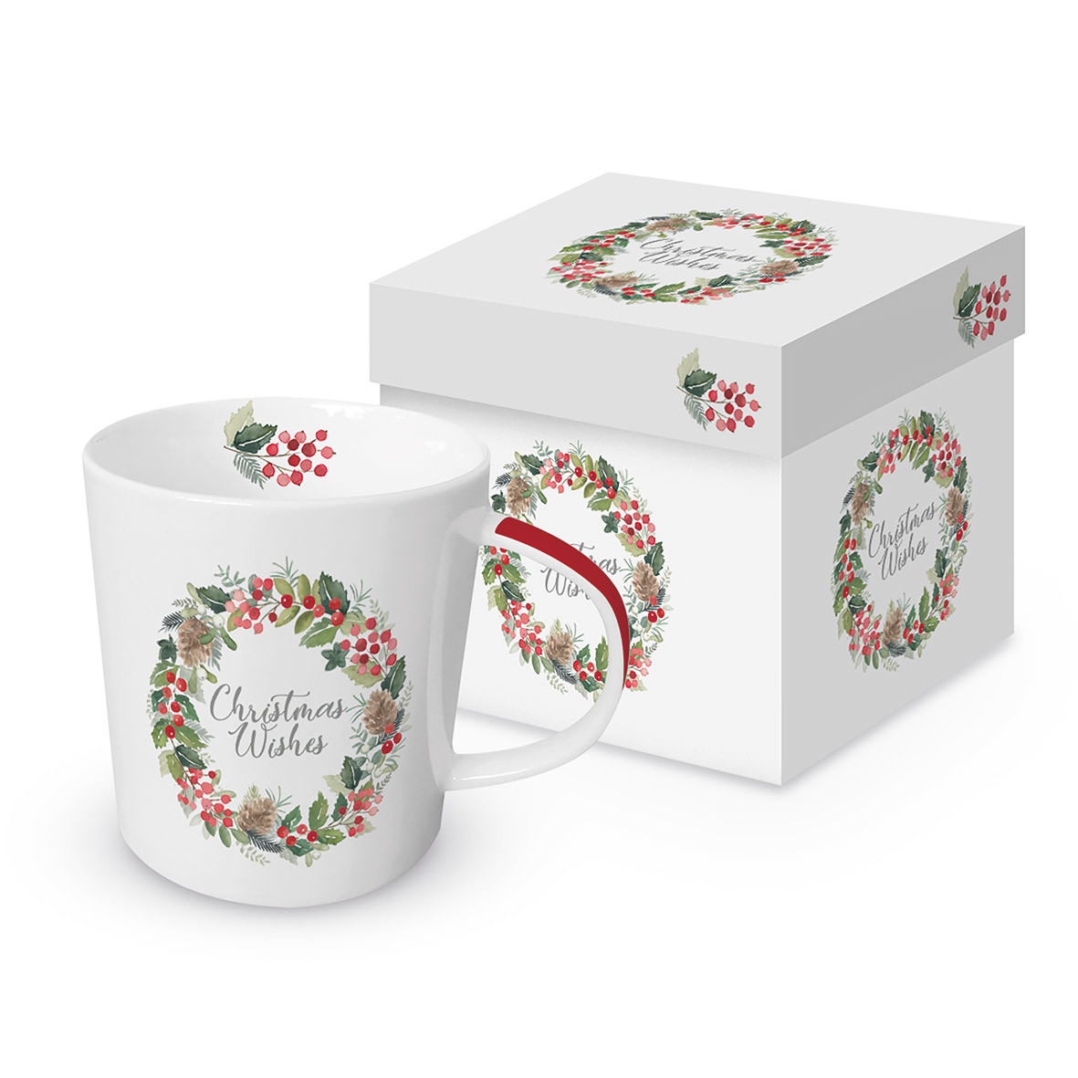 Merry Wreath white Trend Mug GB