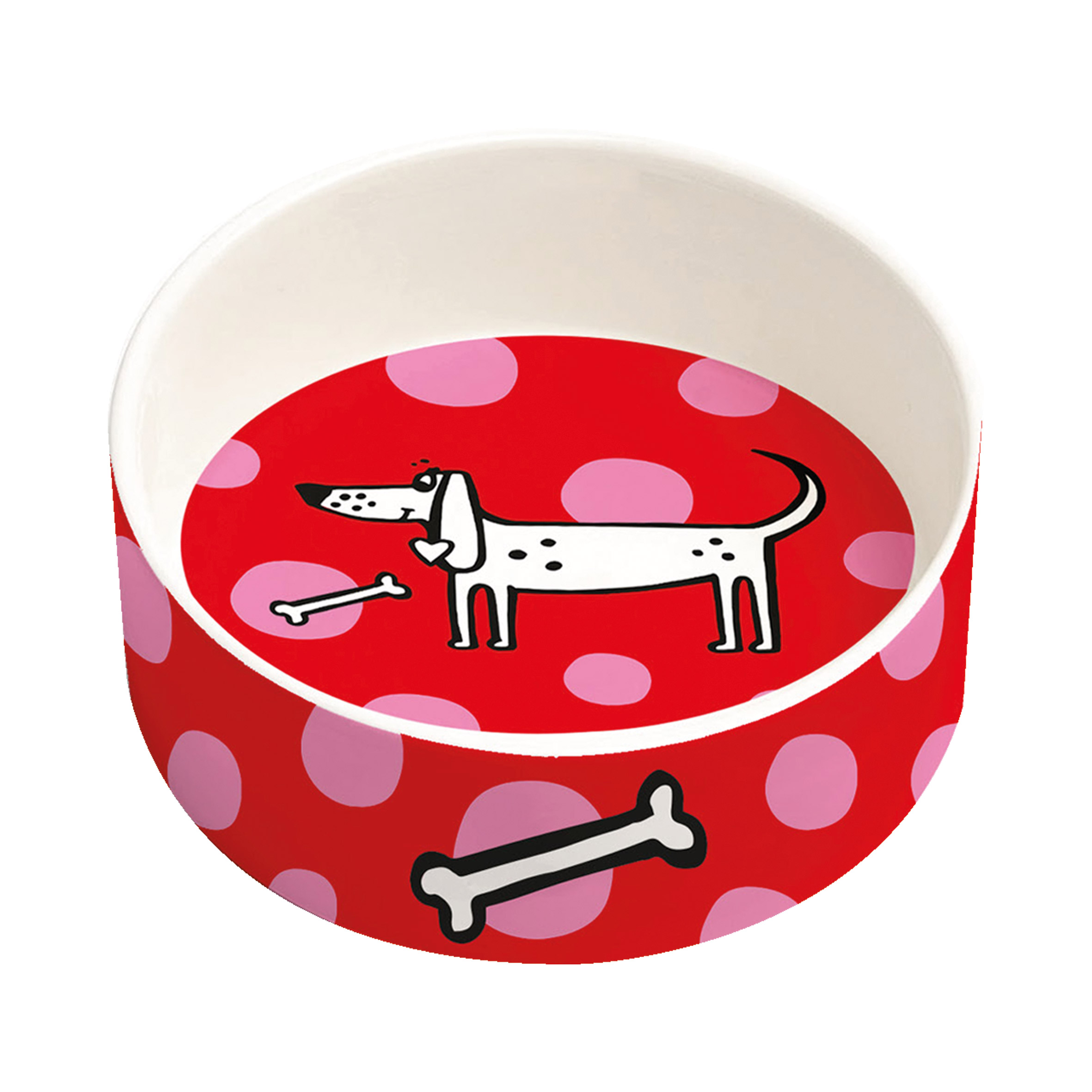 Dog Approved red Pet Bowl large