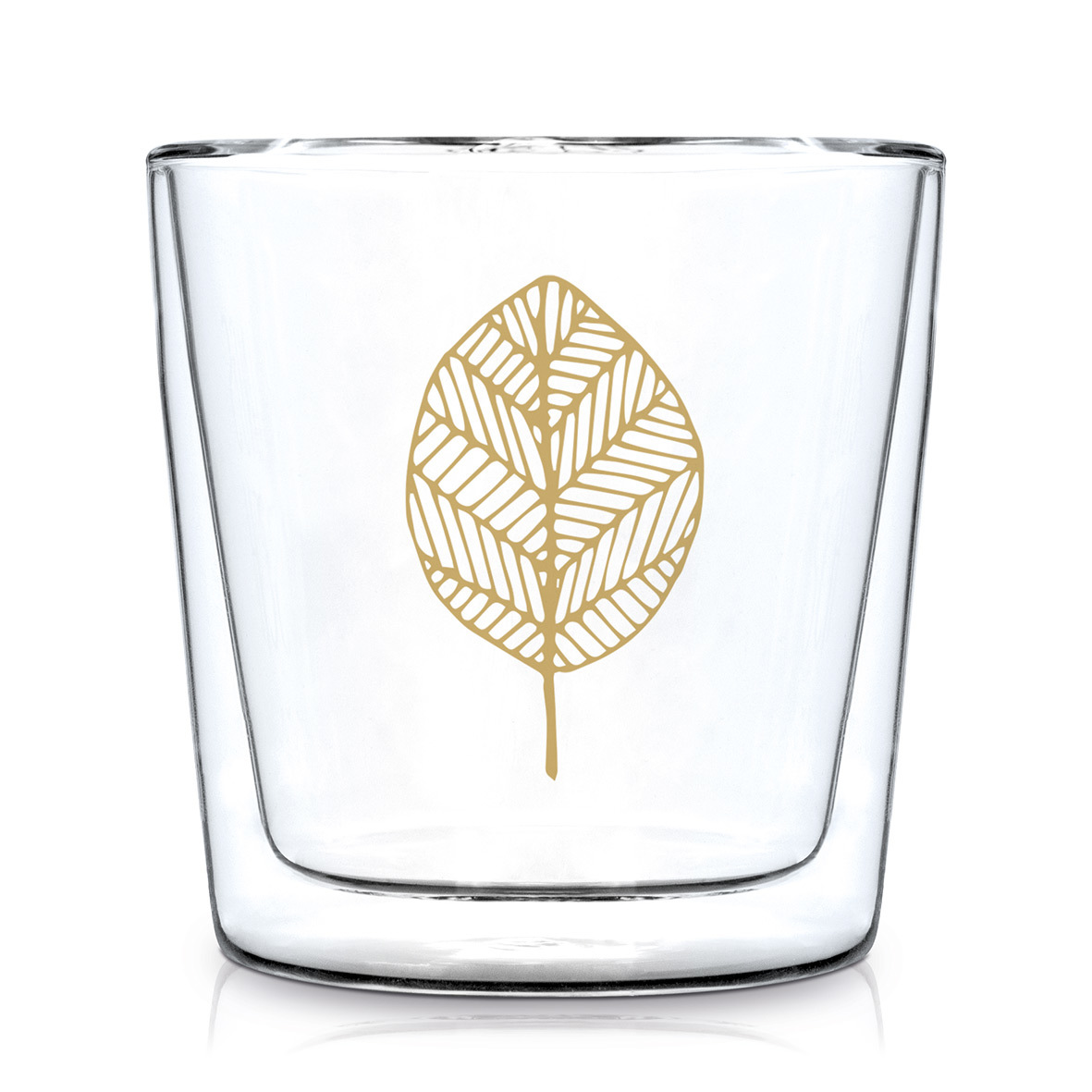 Pure Gold Leaves Trendglas DW Pure Gold Leaves Trendglas DW