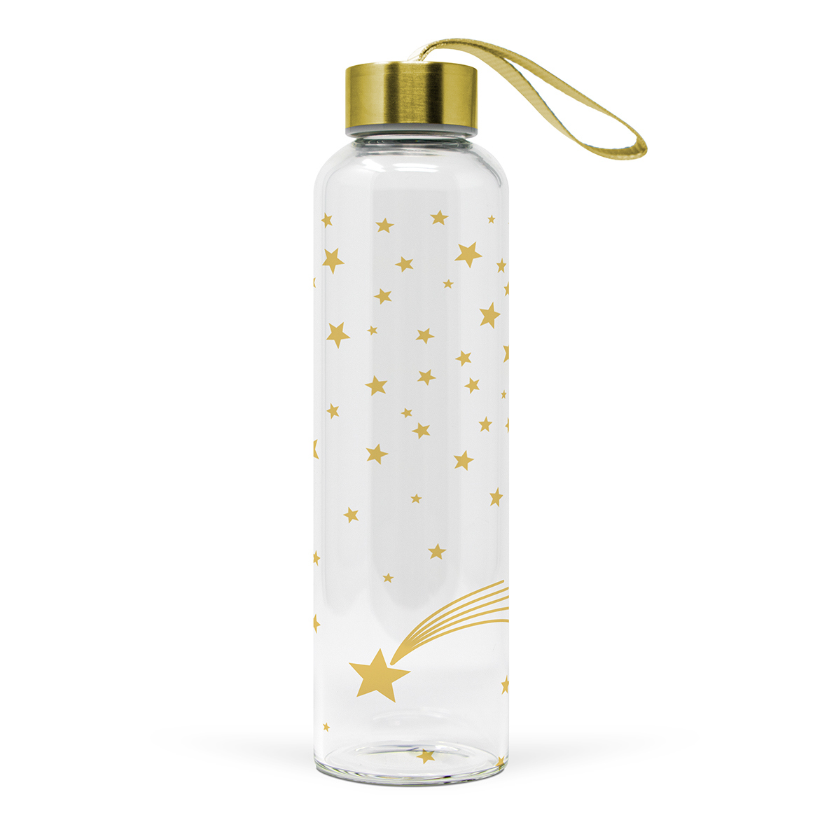 Glass Bottle Shooting Star real gold
