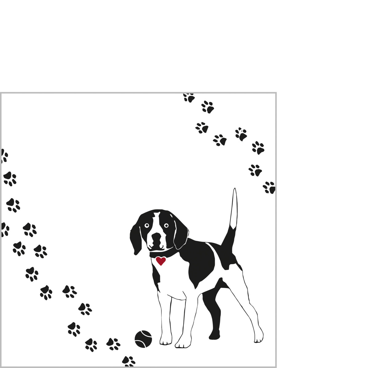 Atelier Chiens Napkin 25x25 Atelier Chiens Napkin 25x25
