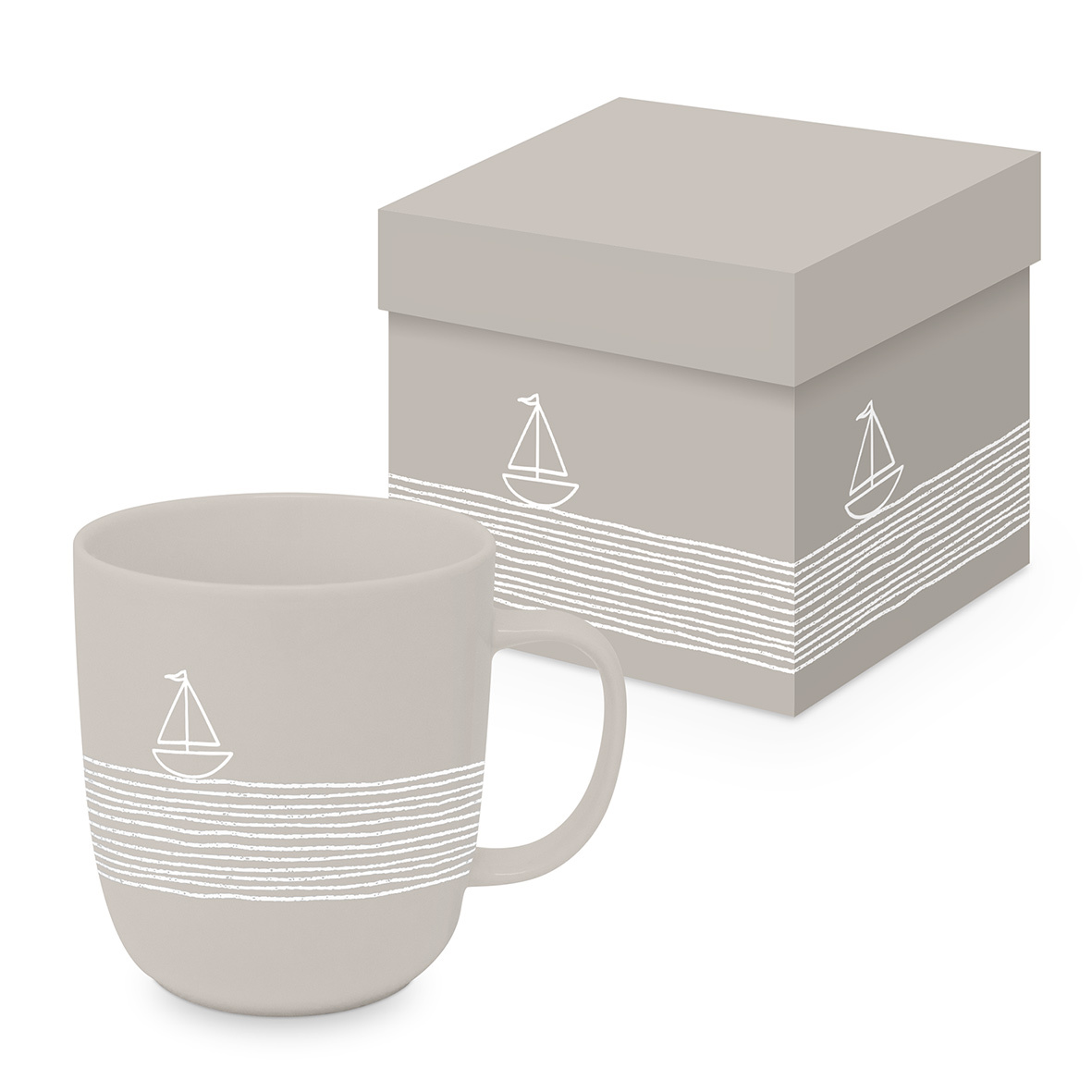 Pure Sailing taupe Matte Mug GB Pure Sailing taupe Matte Mug GB