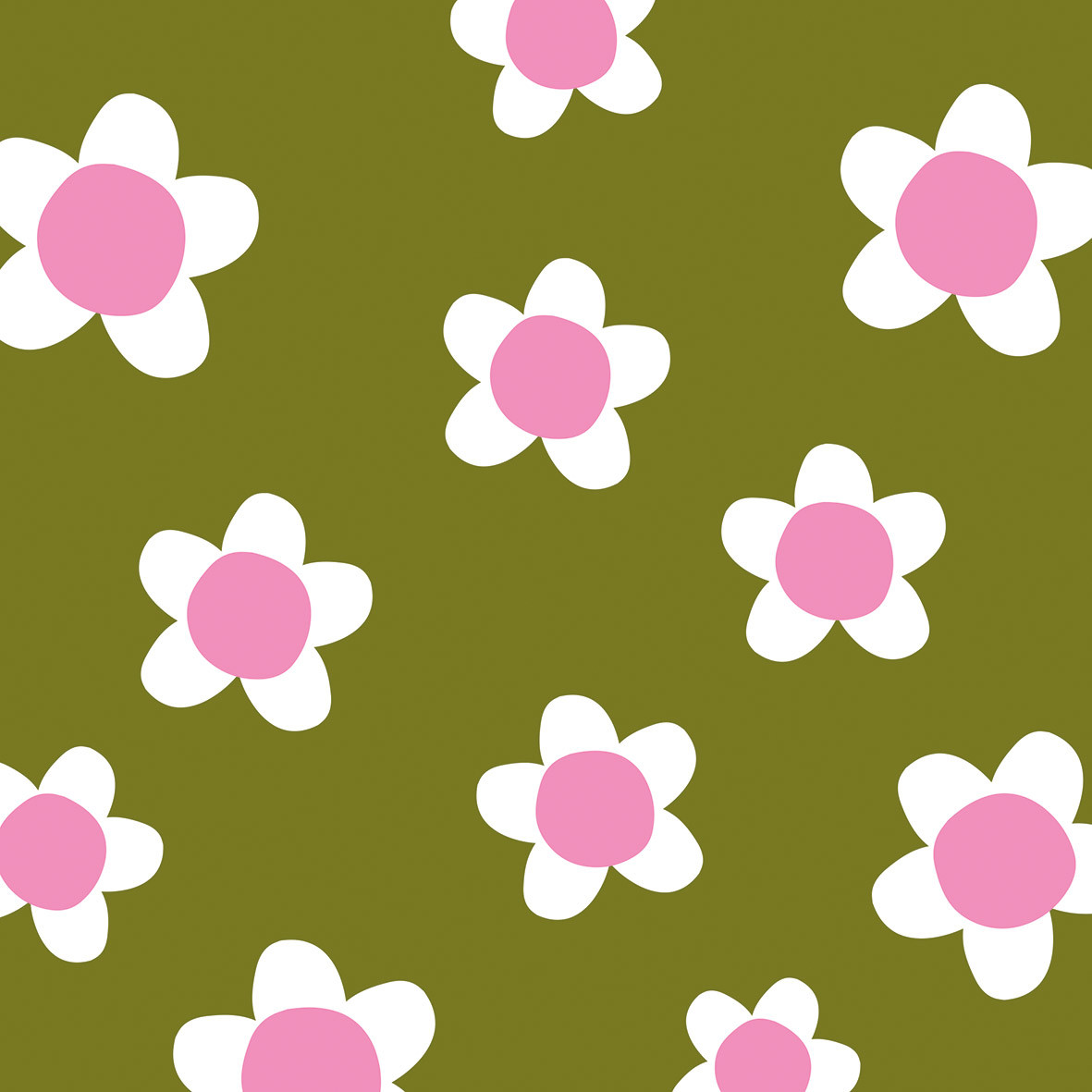 Flower Fun green Napkin 33x33
