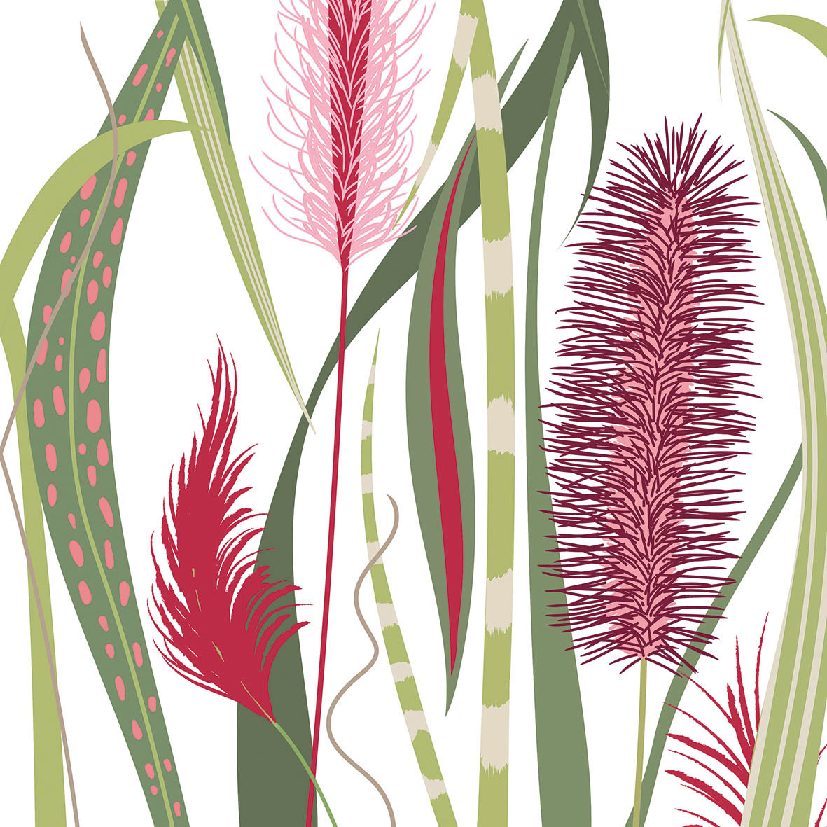 Autumn Pampas Napkin 33x33 Autumn Pampas Napkin 33x33