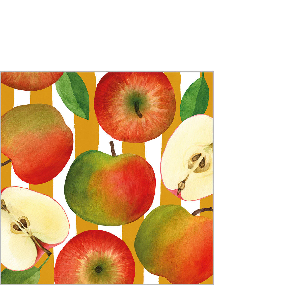 Apple & Stripes Napkin 25x25