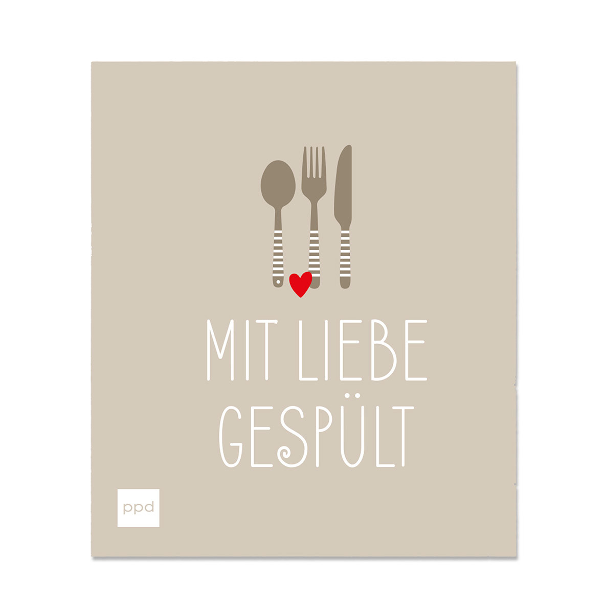 Mit Liebe Gespült Schwammtuch