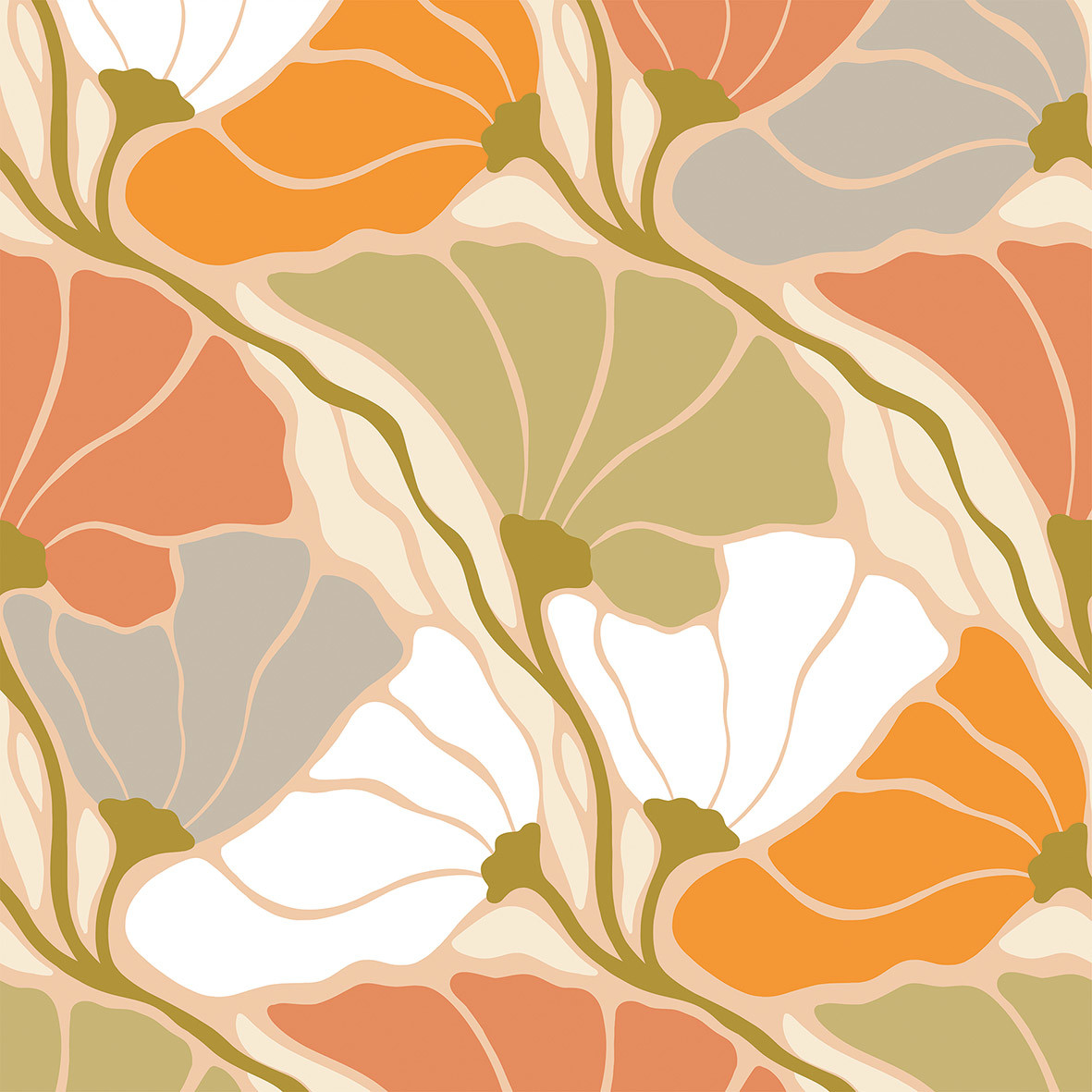 Eugenie orange Napkin 33x33
