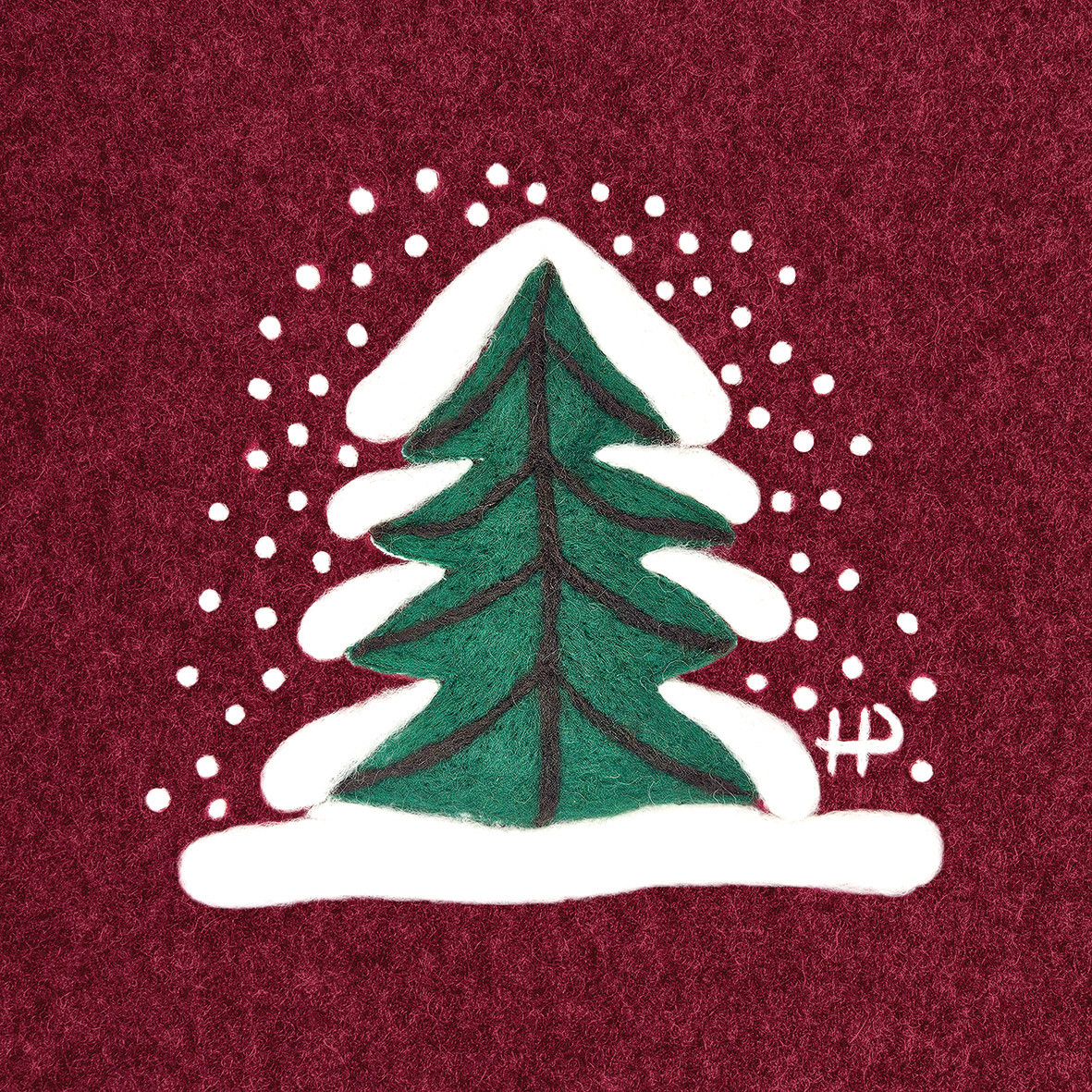 Tanne im Schnee Napkin 33x33 Tanne im Schnee Napkin 33x33