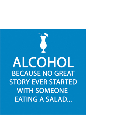Alcohol Story 25x25cm