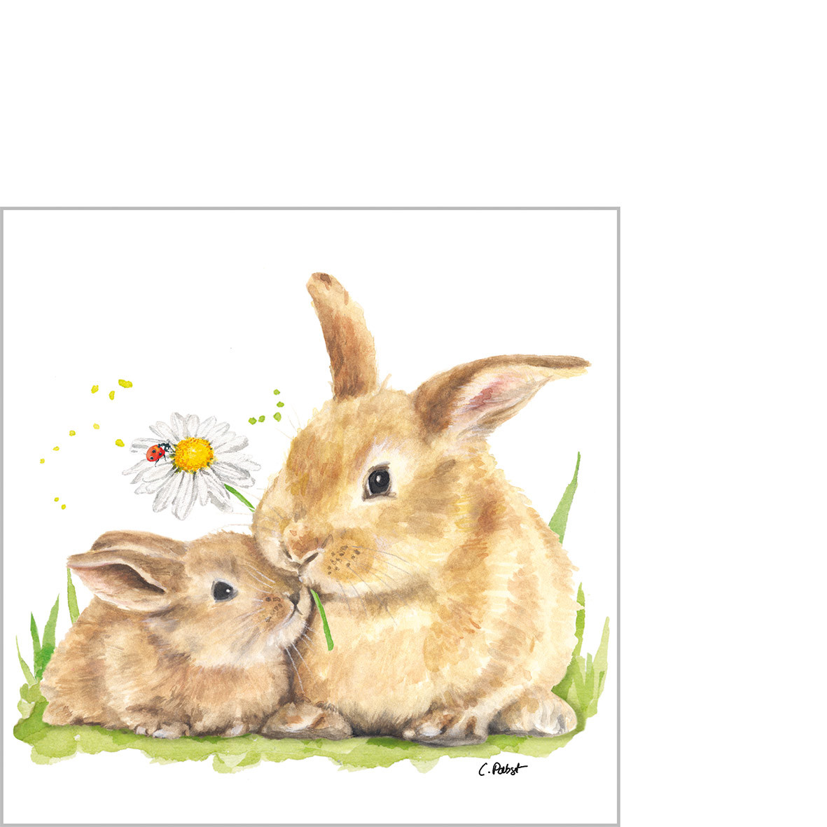 Lucky Easter Napkin 25x25