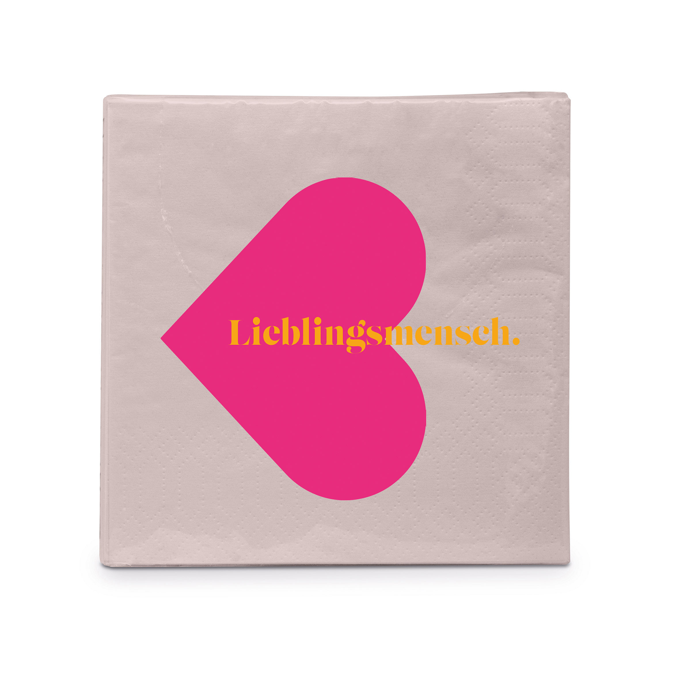 Lieblingsmensch pink Napkin 25x25