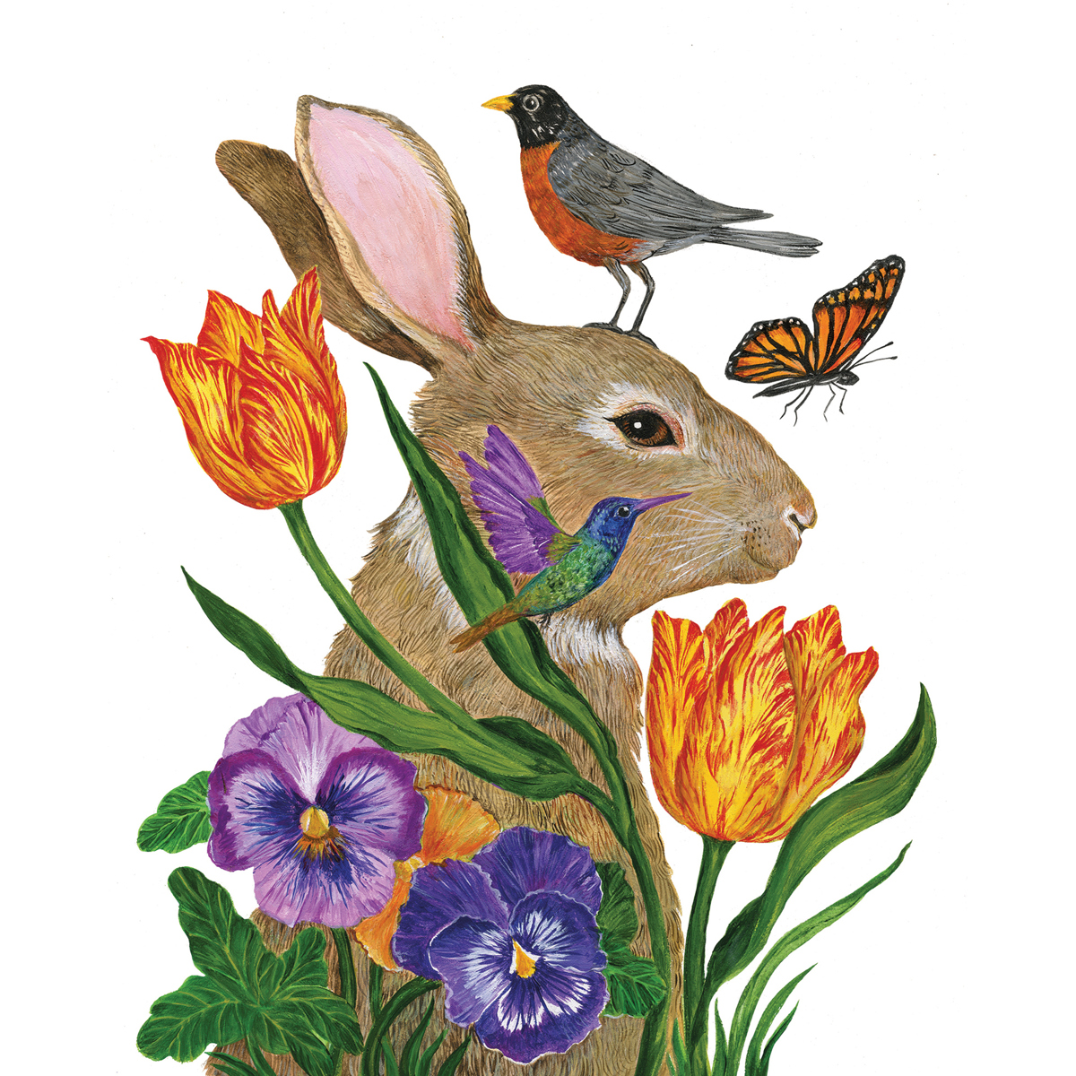 Bunny Buddies Napkin 33x33 Bunny Buddies Napkin 33x33