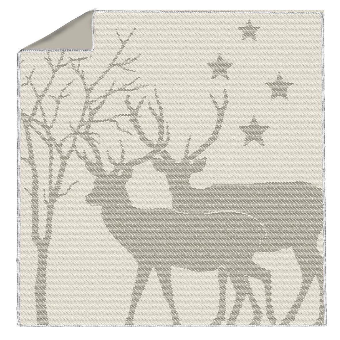 Winter Deers white Sitting Pad Winter Deers white Sitting Pad