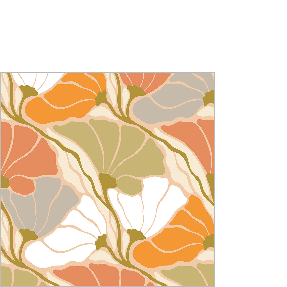 Eugenie orange Napkin 25x25