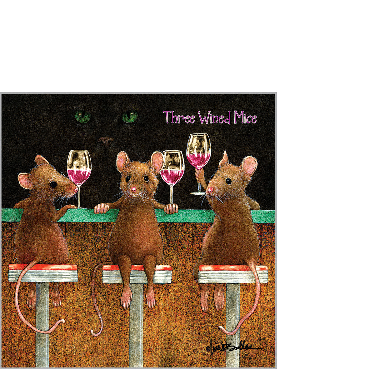 Three Wined Mice Napkin 25x25