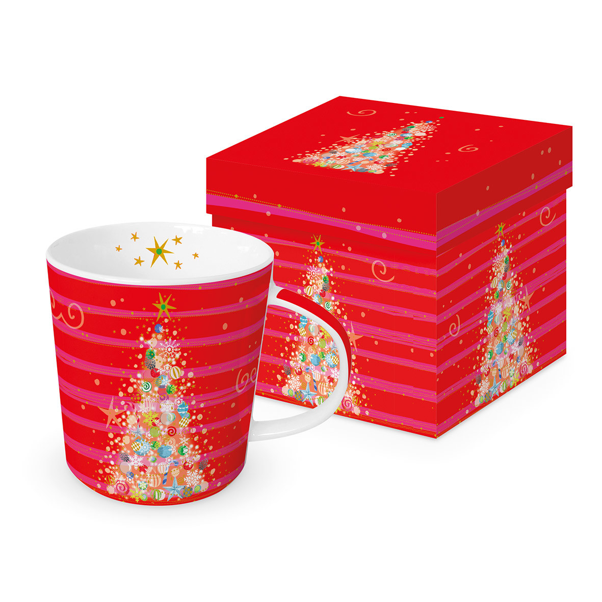 Christmas Red & Pink Trend Mug GB Christmas Red & Pink Trend Mug GB