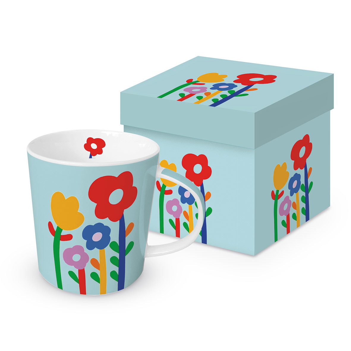 Super Flowers turquiose Trend Mug GB Super Flowers turquiose Trend Mug GB