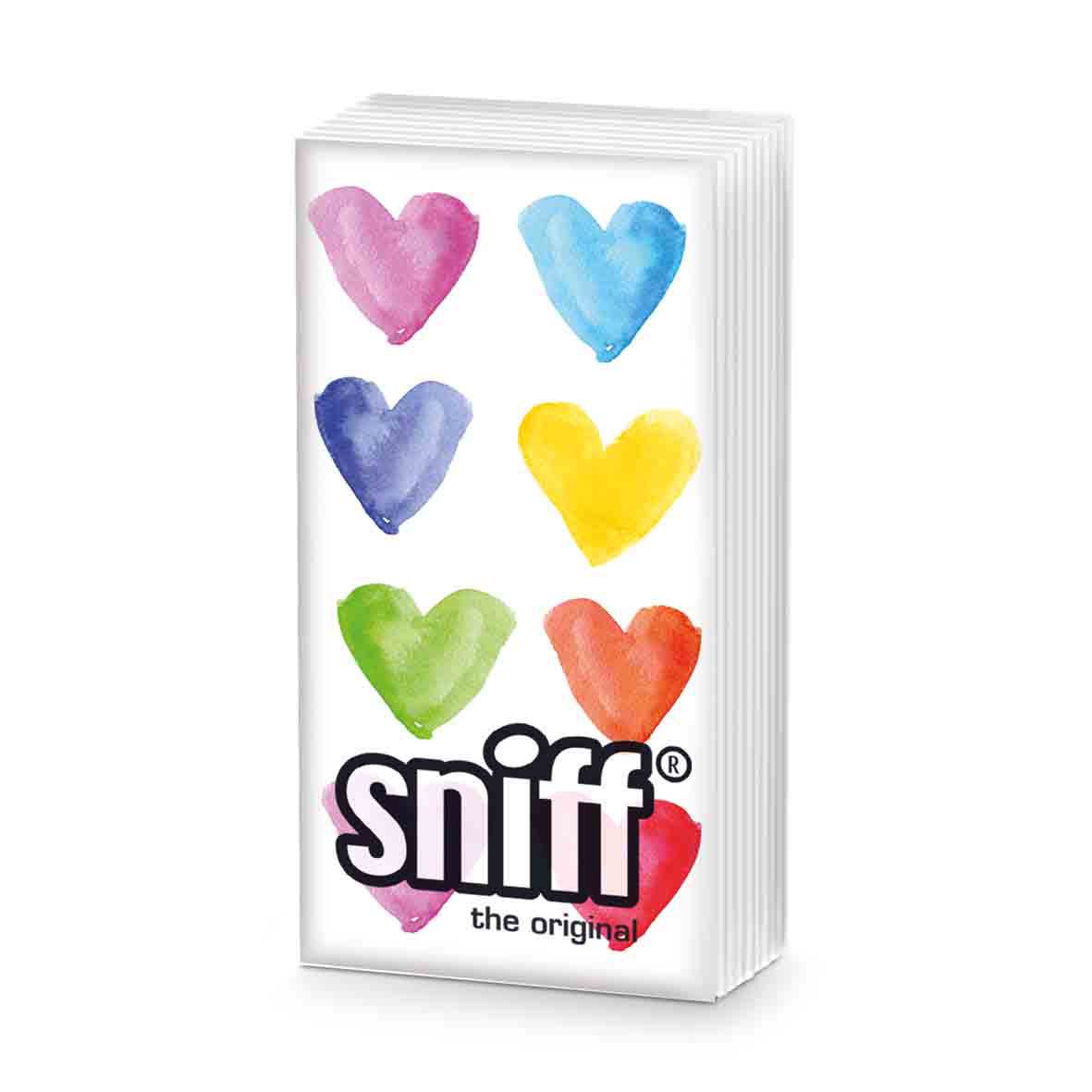 Aquarell Hearts  Sniff Tissue Aquarell Hearts  Sniff Tissue