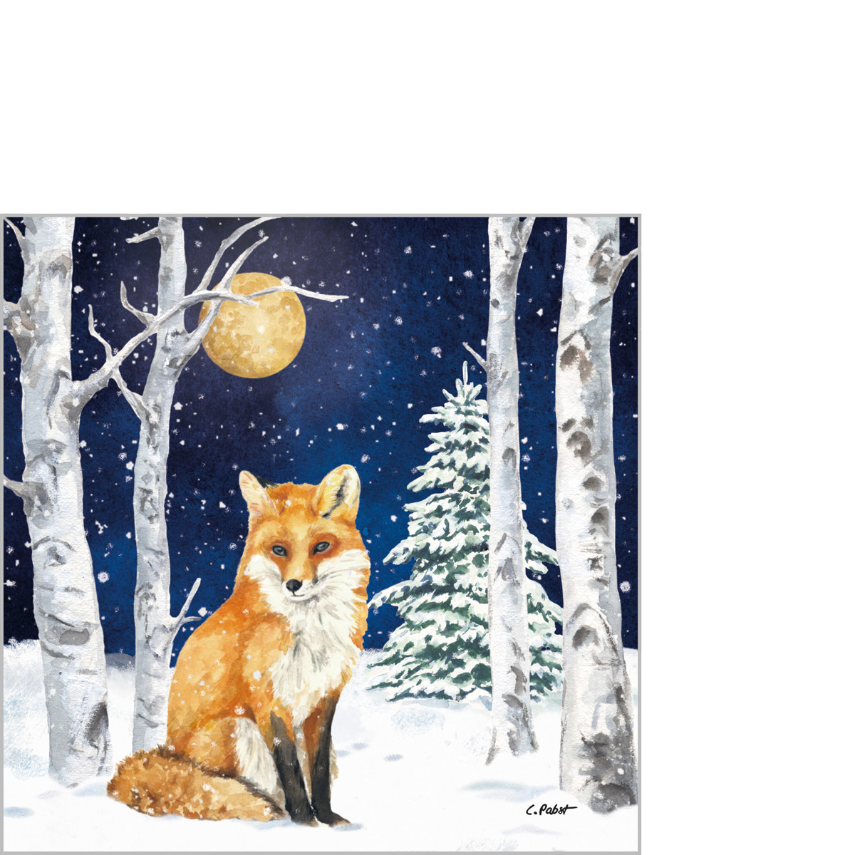 Winter Friend Napkin 25x25