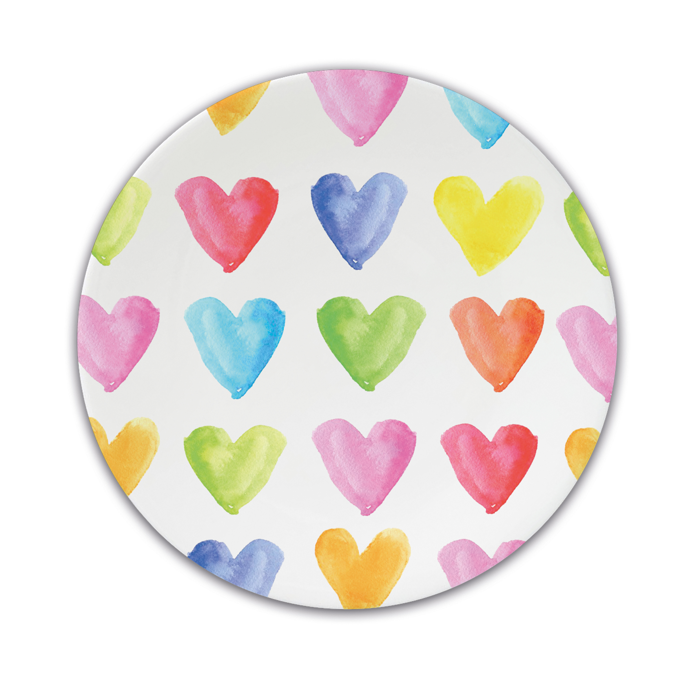 Aquarell Hearts  FBC Plate Aquarell Hearts  FBC Plate