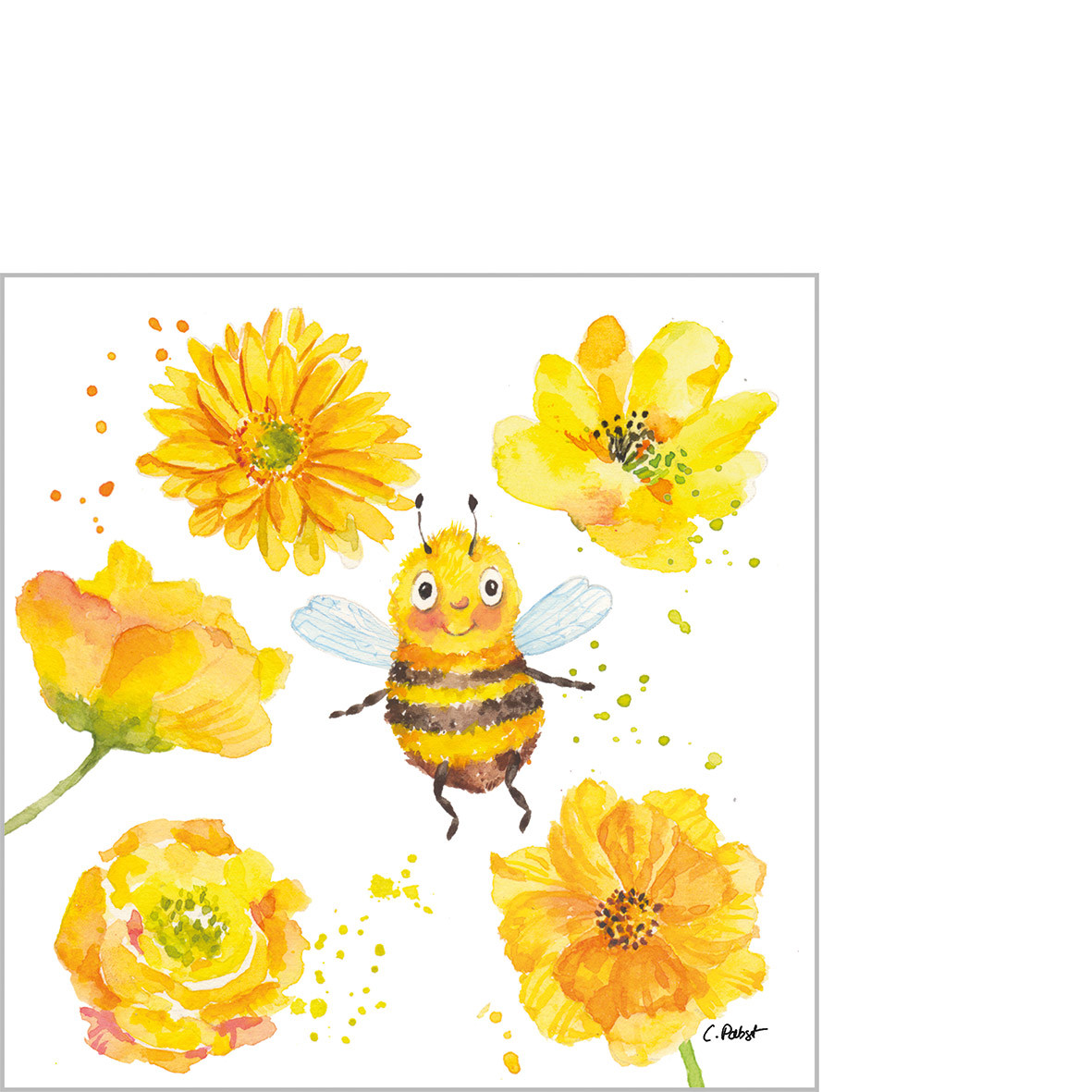 Hey Bee Napkin 25x25