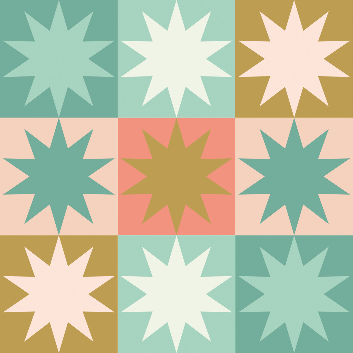 Stars & Squares Napkin 33x33 Stars & Squares Napkin 33x33