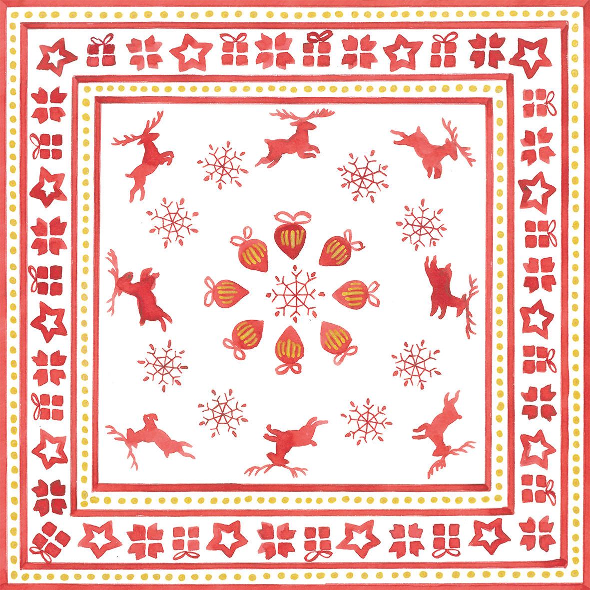 Scandinavian Christmas Napkin 33x33