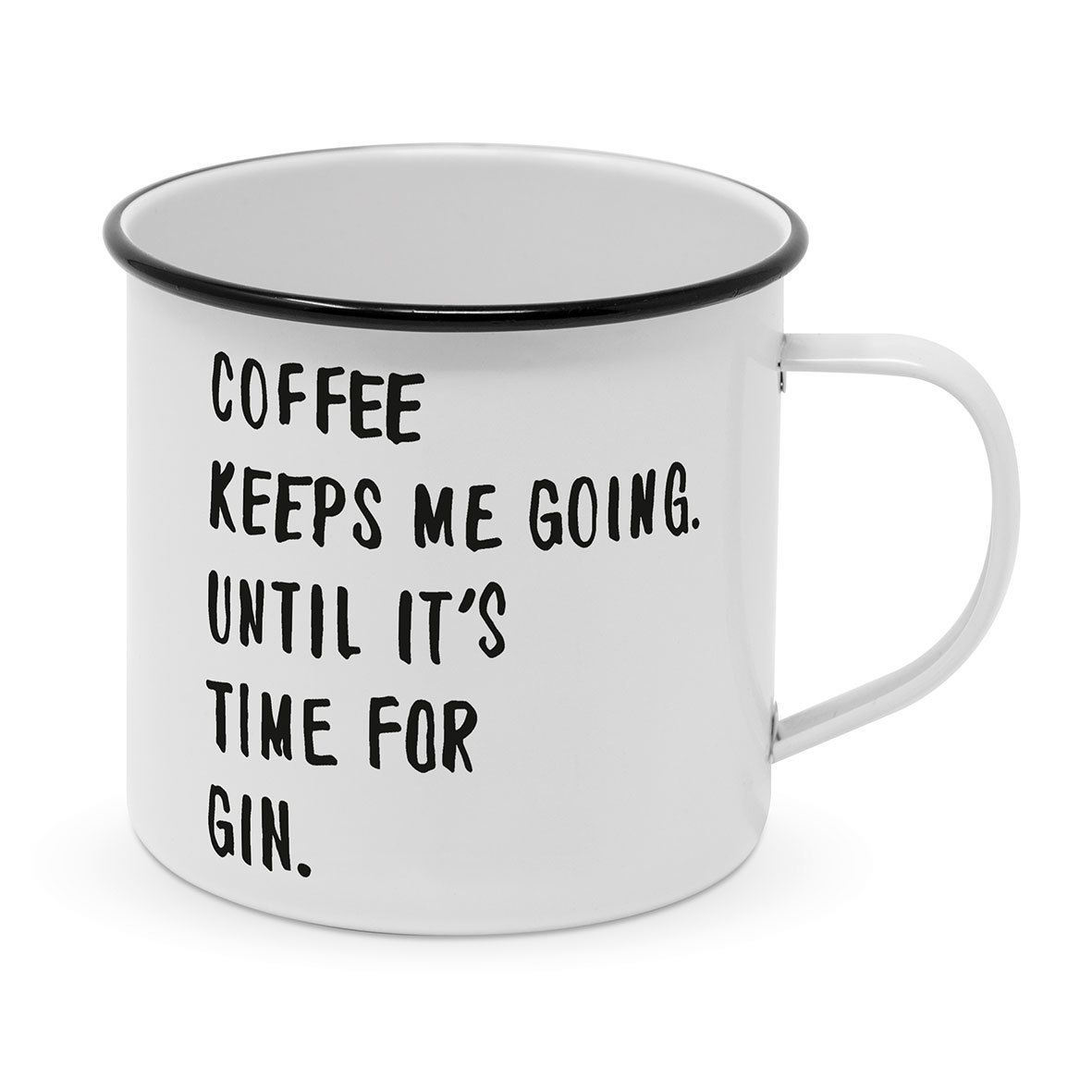 Coffee & Gin Happy Metal Mug