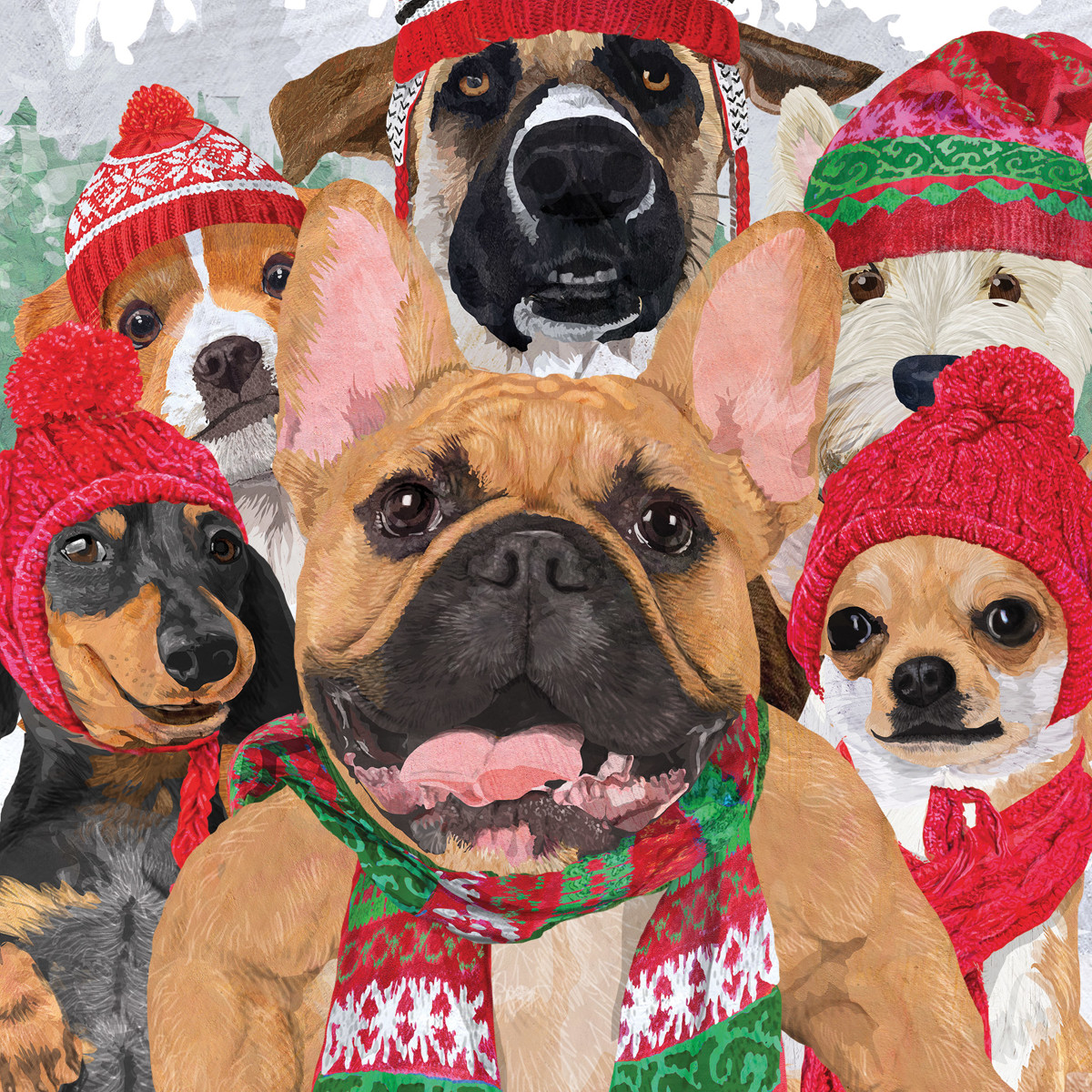 Dog Usie Napkin 33x33 Dog Usie Napkin 33x33