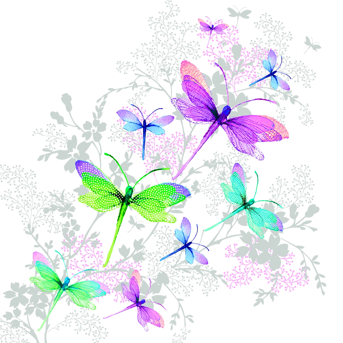 Dragonfly Groove 33x33 cm Dragonfly Groove 33x33 cm