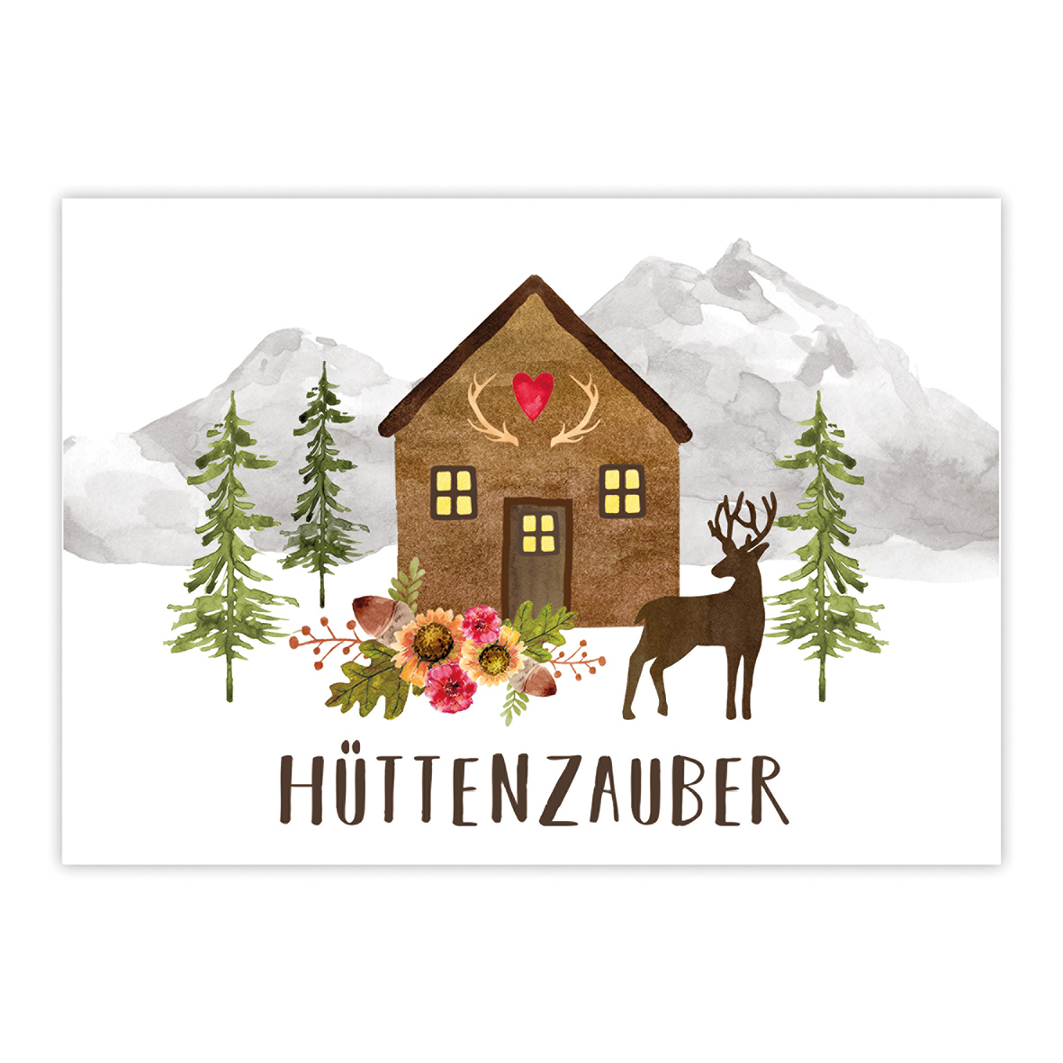 Huettenzauber Postcard