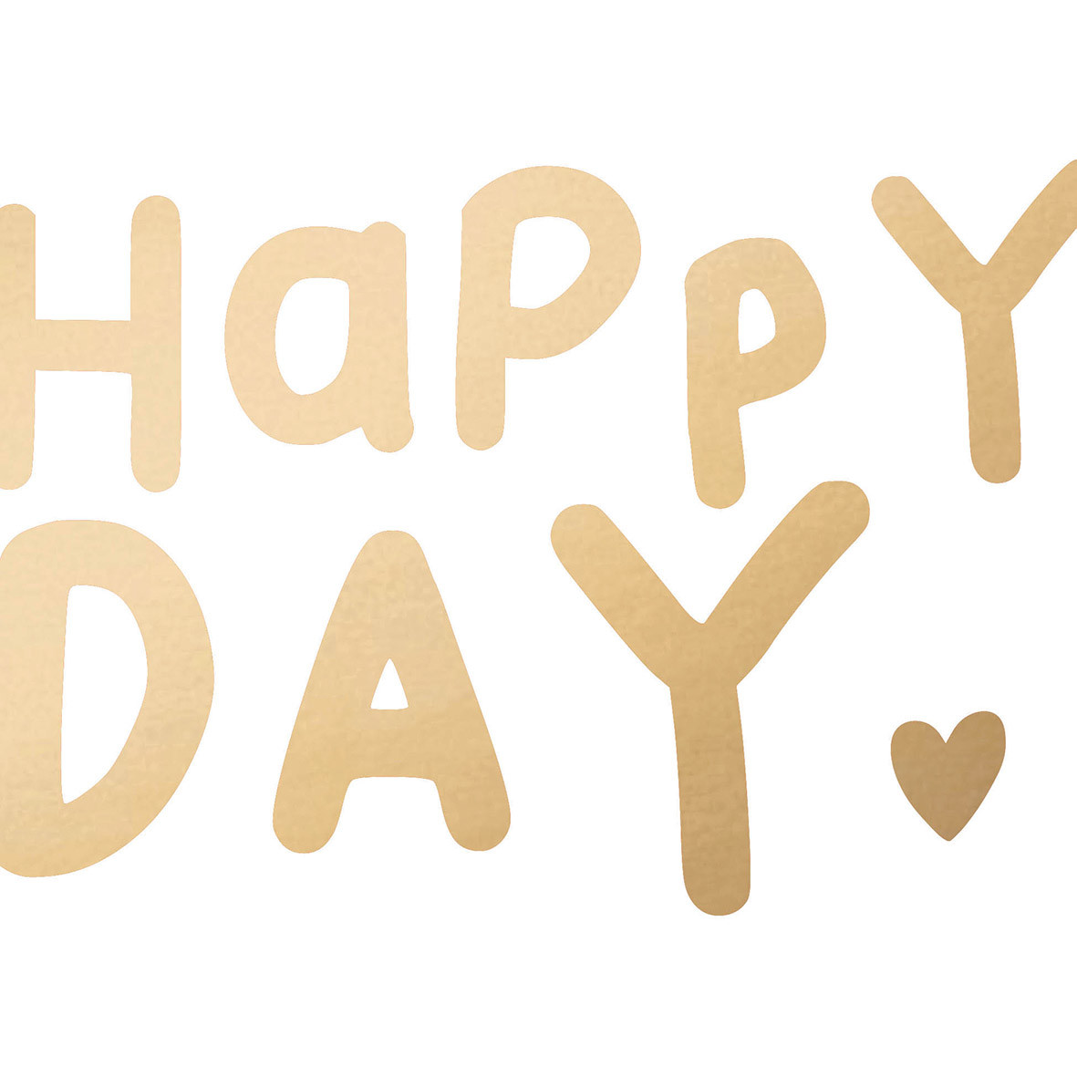 Happy Heart gold Napkin 33x33