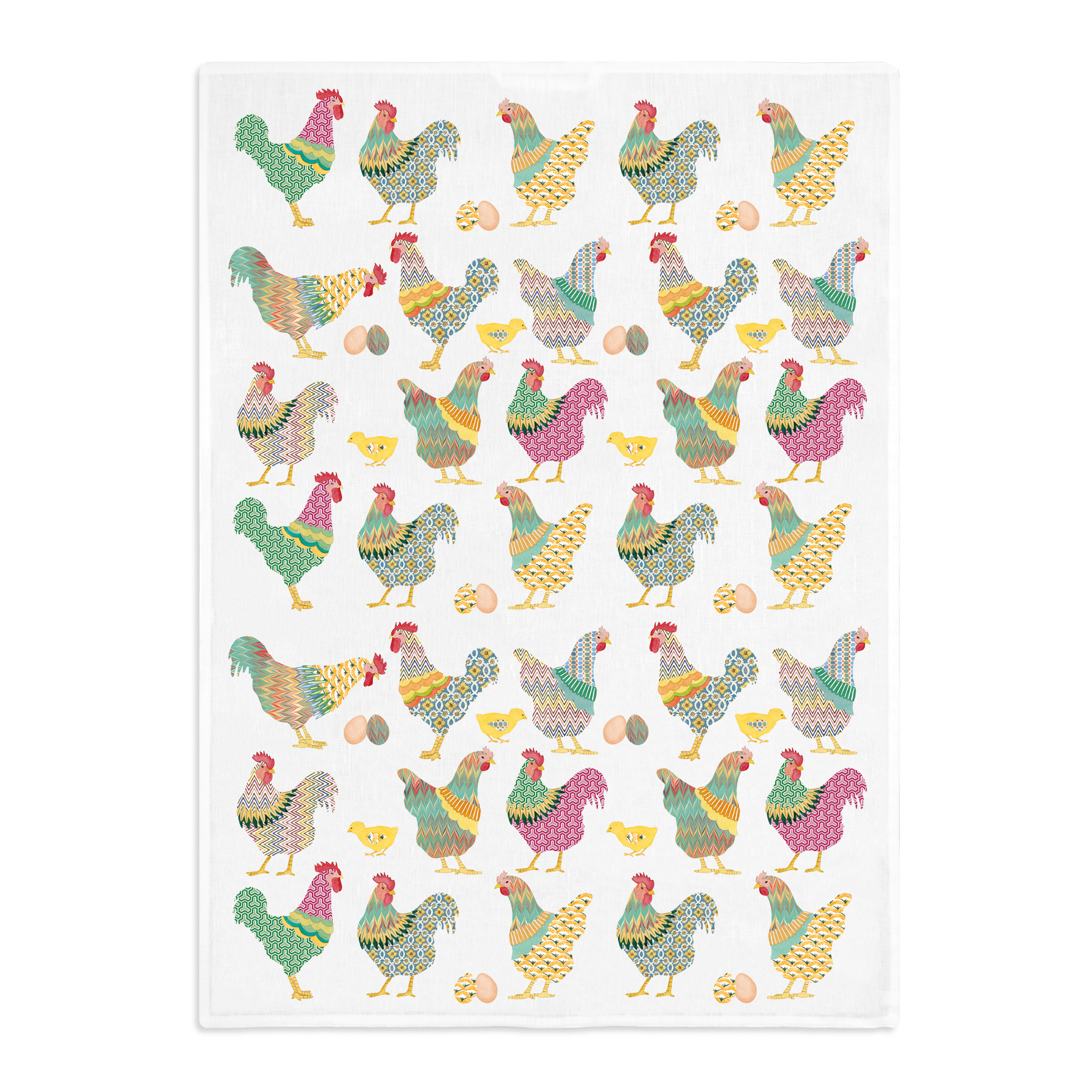 Galli e galline Tea Towel