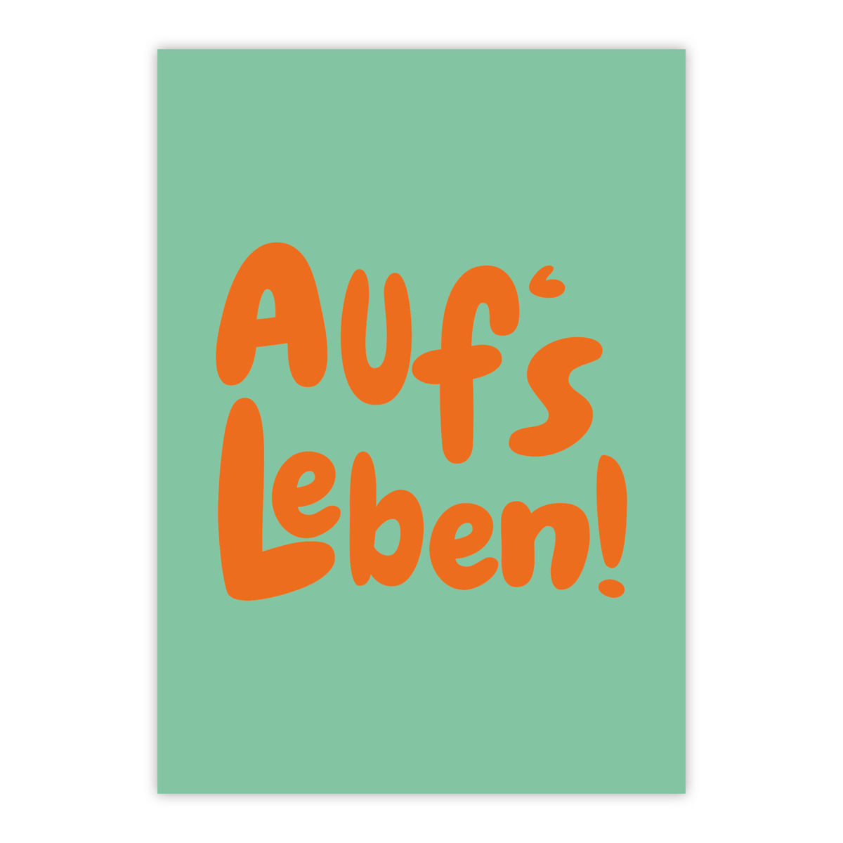 Auf's Leben  Postcard D@H