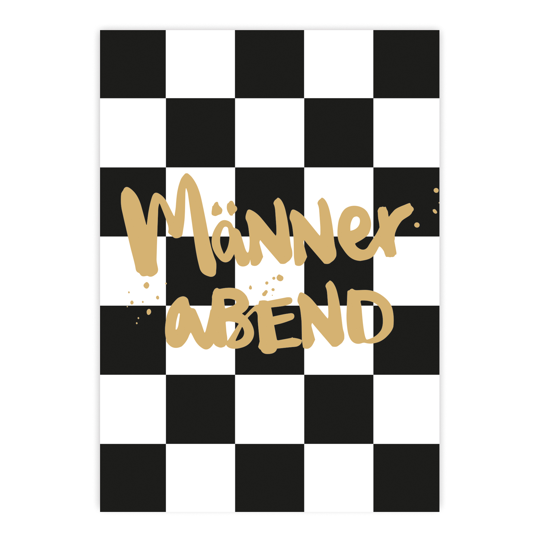Männerabend Formart Postcard