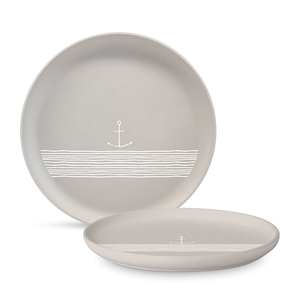 Pure Anchor taupe Matte Plate 27