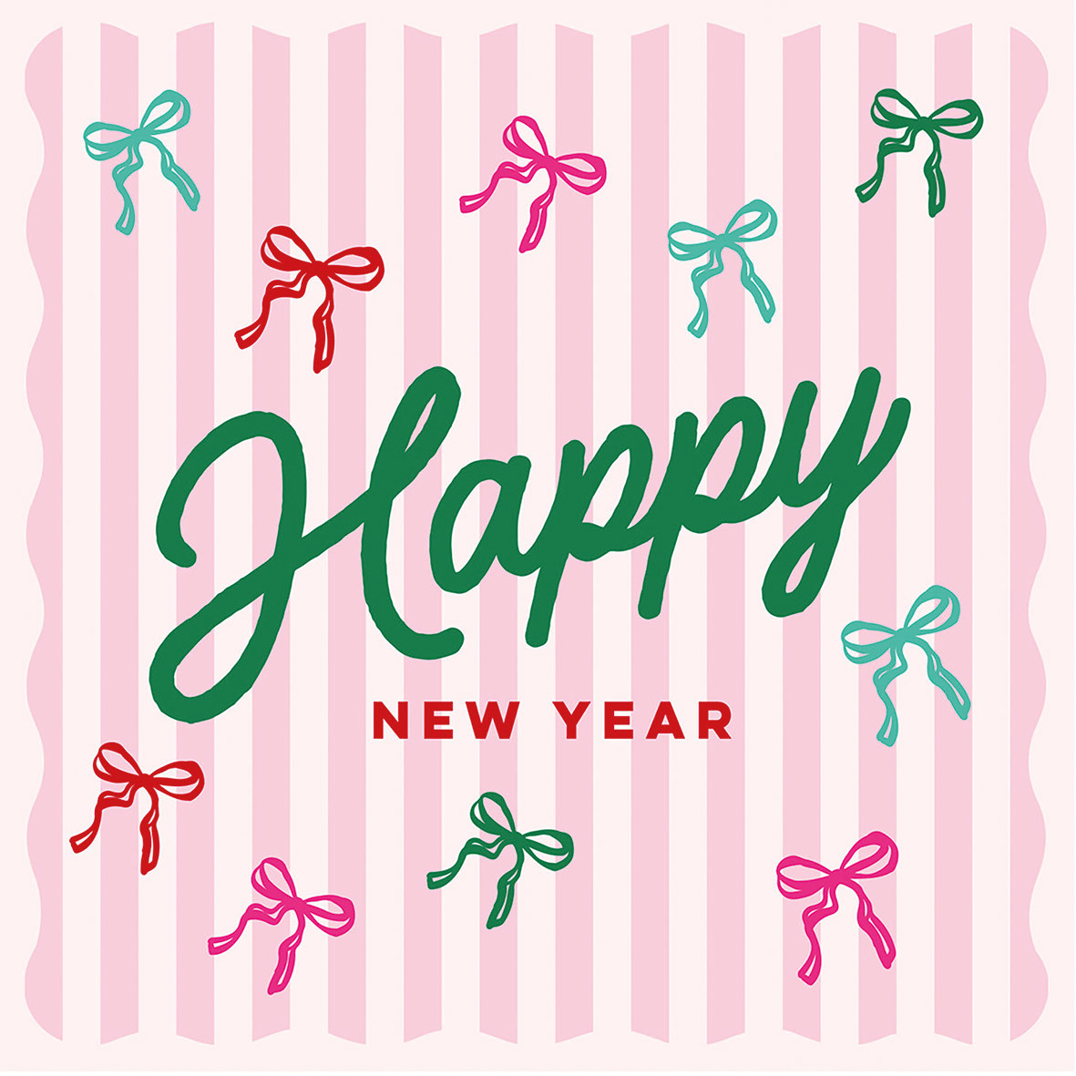Doodle New Year Napkin 33x33