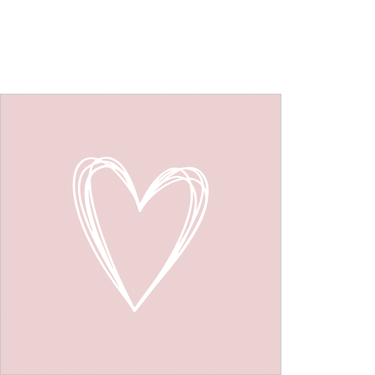 Pure Heart Rosé Napkin 25x25 Pure Heart Rosé Napkin 25x25