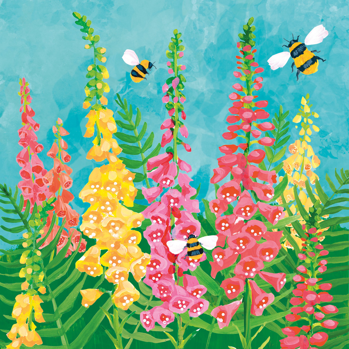 Flowerfield & Bees Napkin 33x33 Flowerfield & Bees Napkin 33x33