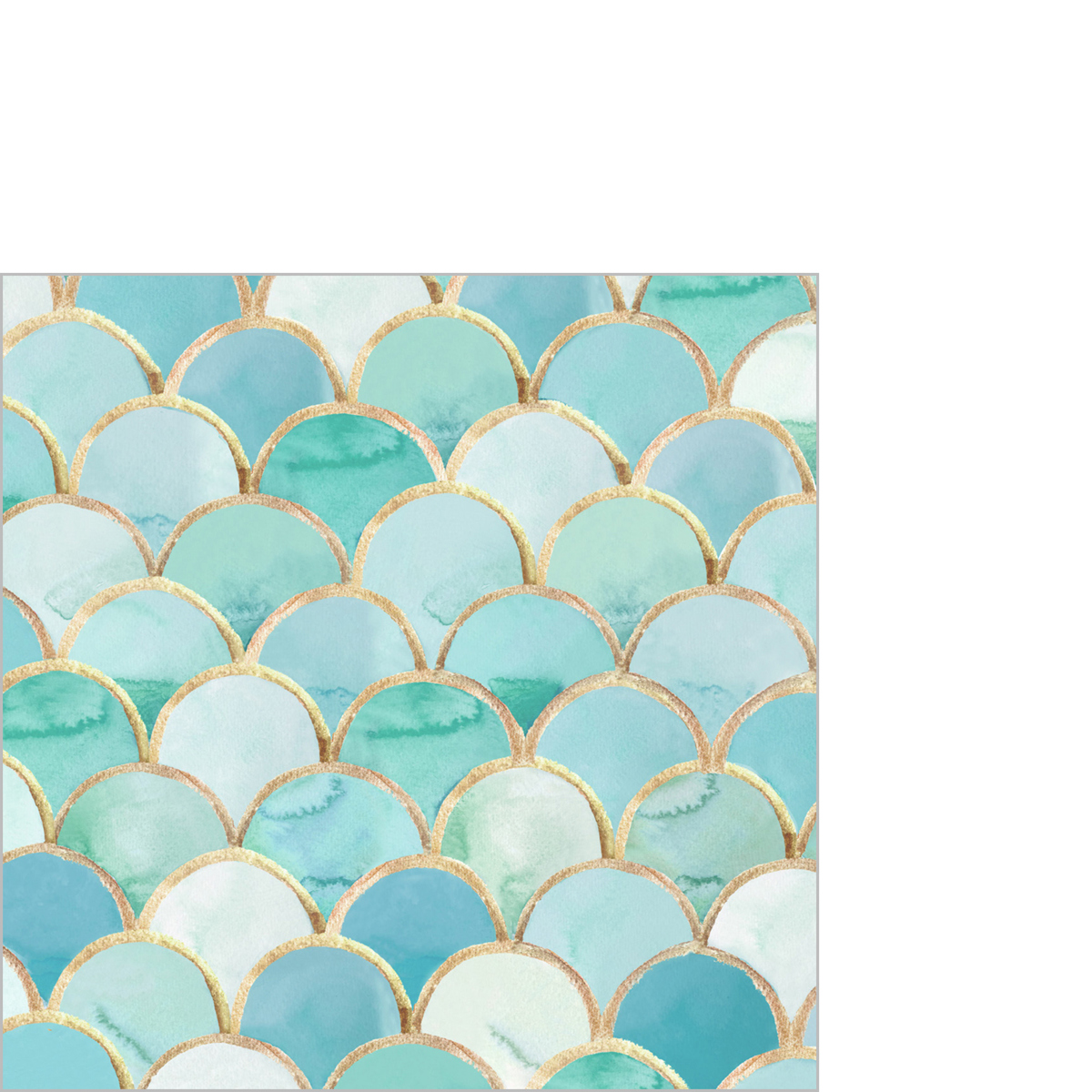 Art Déco turquoise Napkin 25x25 Art Déco turquoise Napkin 25x25