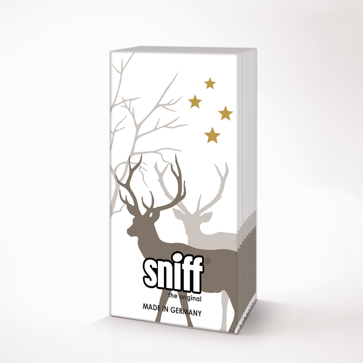 Winter Deers white Sniff Tissue Winter Deers white Sniff Tissue