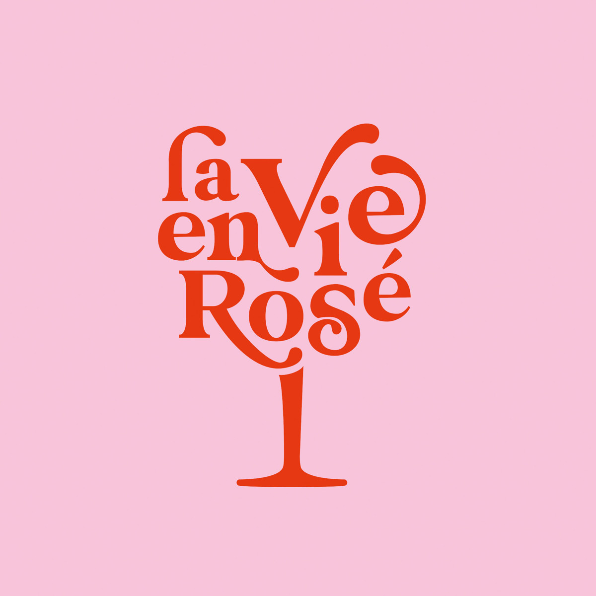 La vie en rosé Napkin 33x33 La vie en rosé Napkin 33x33