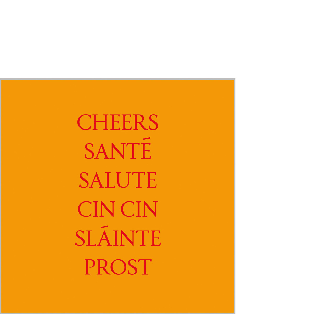 Cheers Prost Napkin 25x25