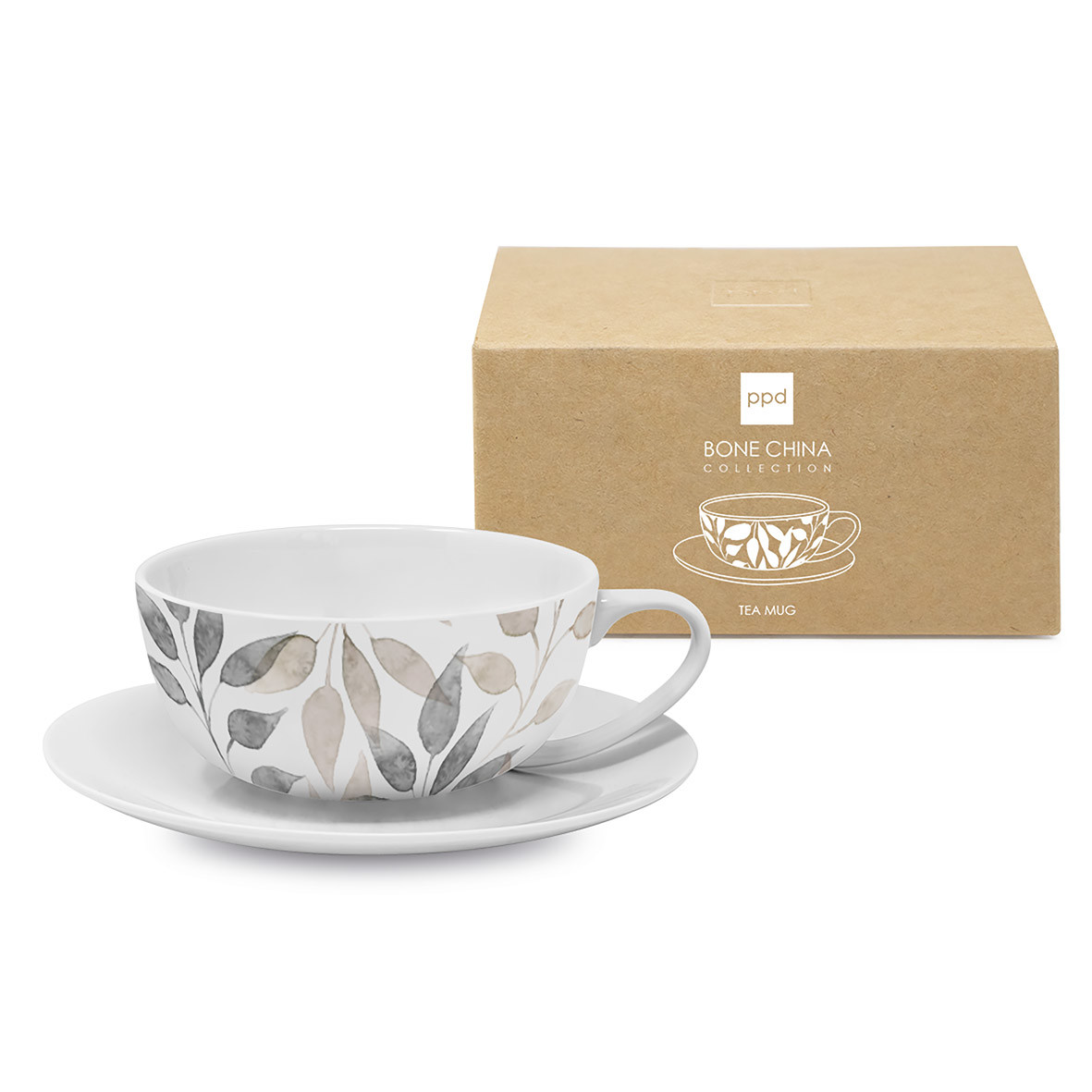 Scandic Leaves white Bone China T-Mug CB Scandic Leaves white Bone China T-Mug CB