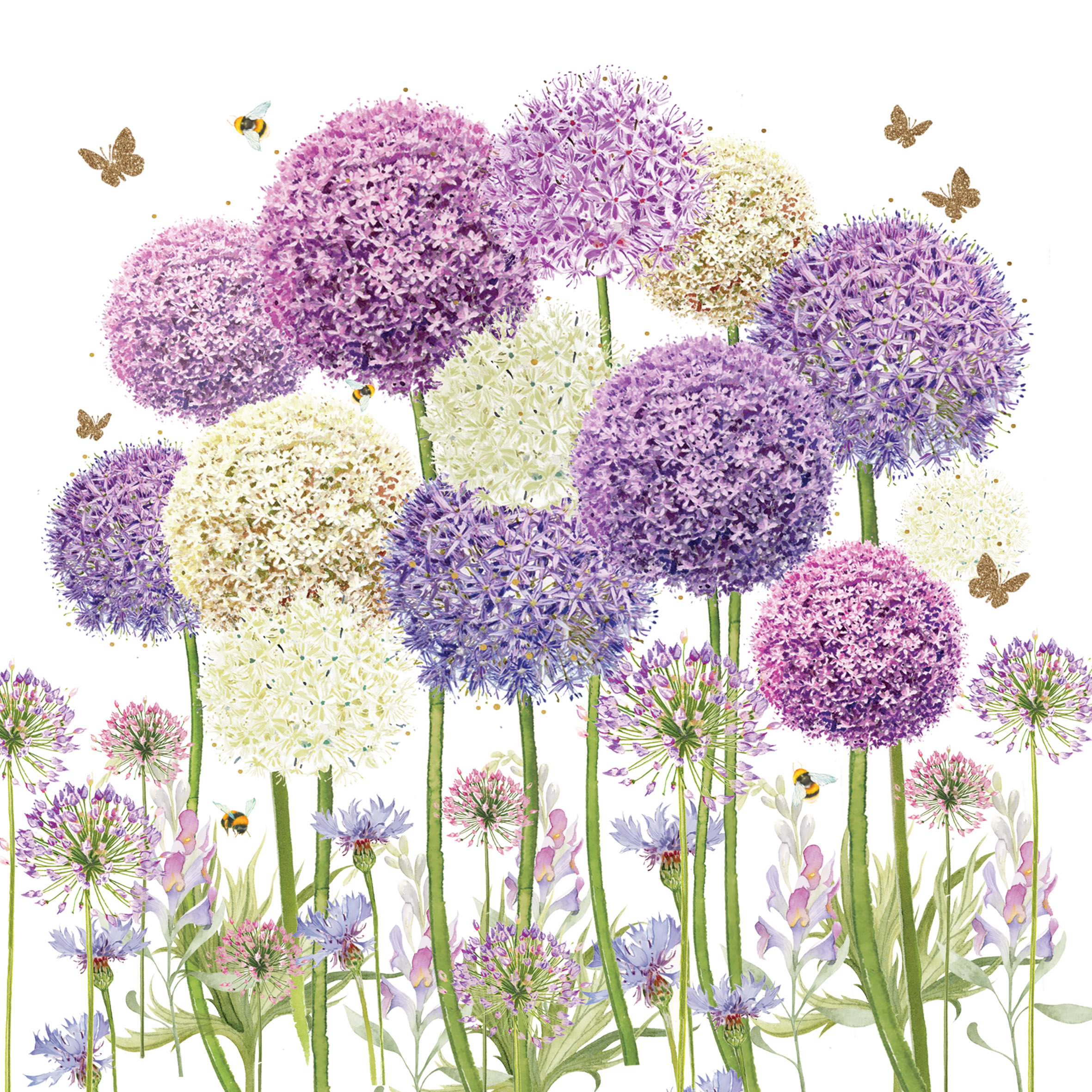 Beautiful Allium Napkin 33x33