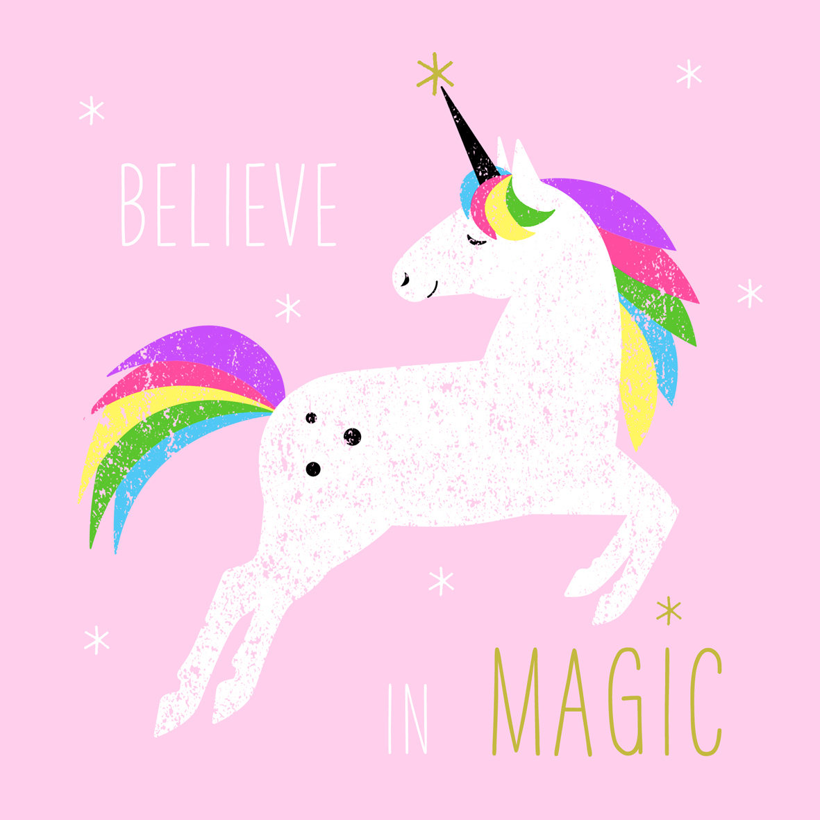 Pink Unicorn 33x33 cm