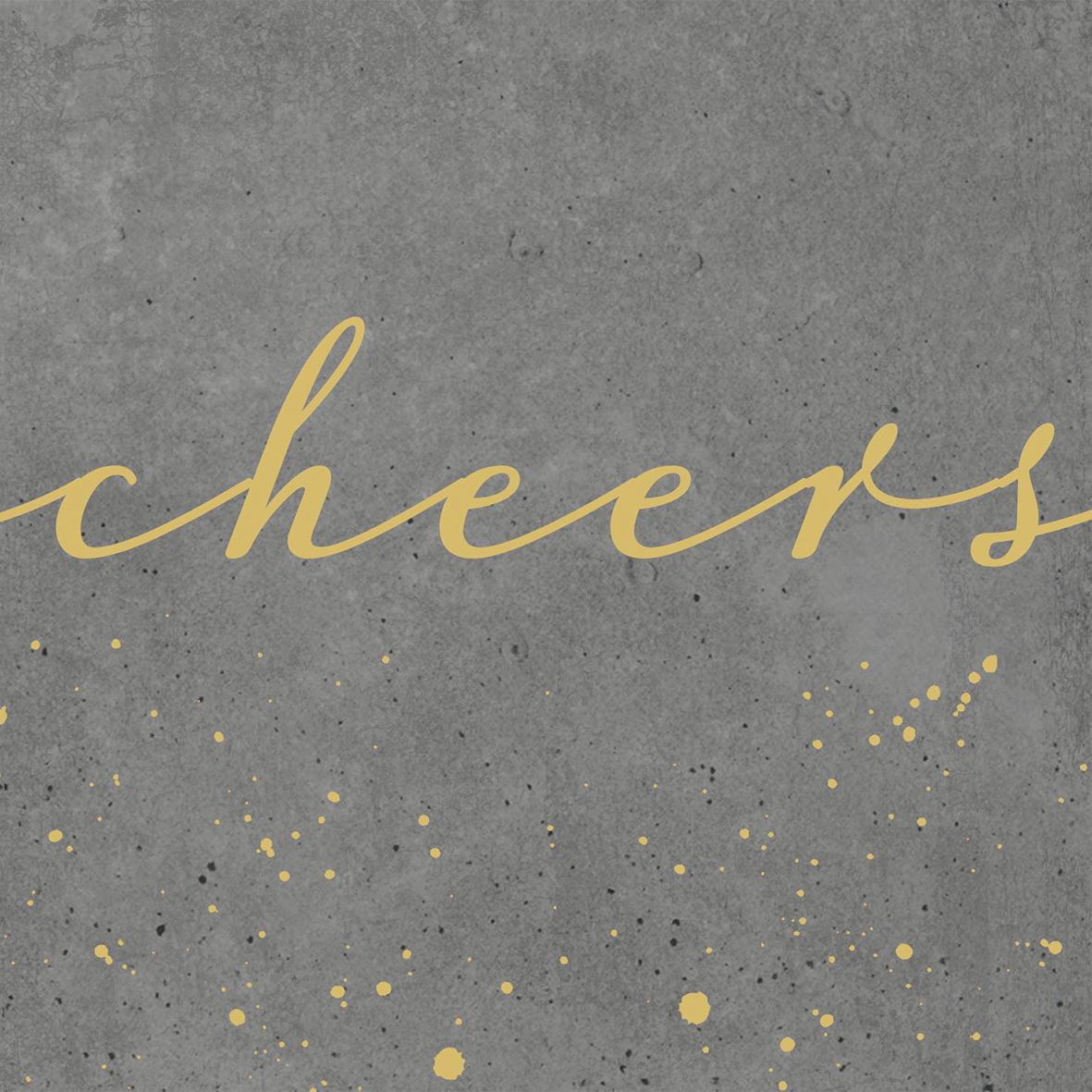 Cheers anthracite 25x25 cm