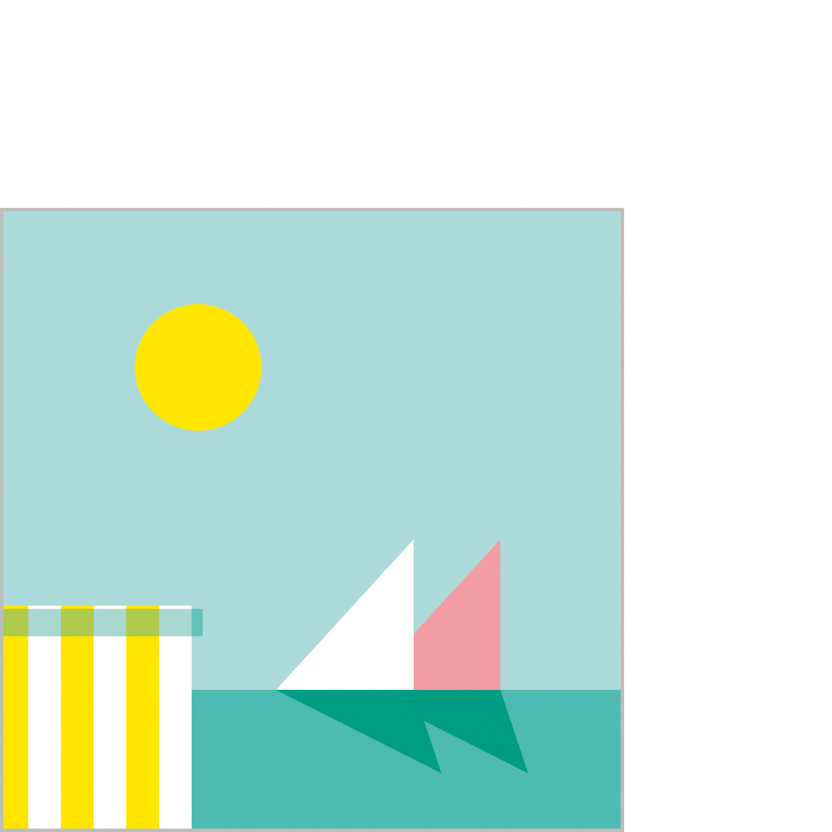 Cannes Plage Napkin 25x25 Cannes Plage Napkin 25x25